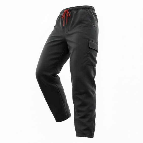 New York Classics Other - New York Classics Black Red Fleece Lined Nylon Snowpants Mens 18 Reversible